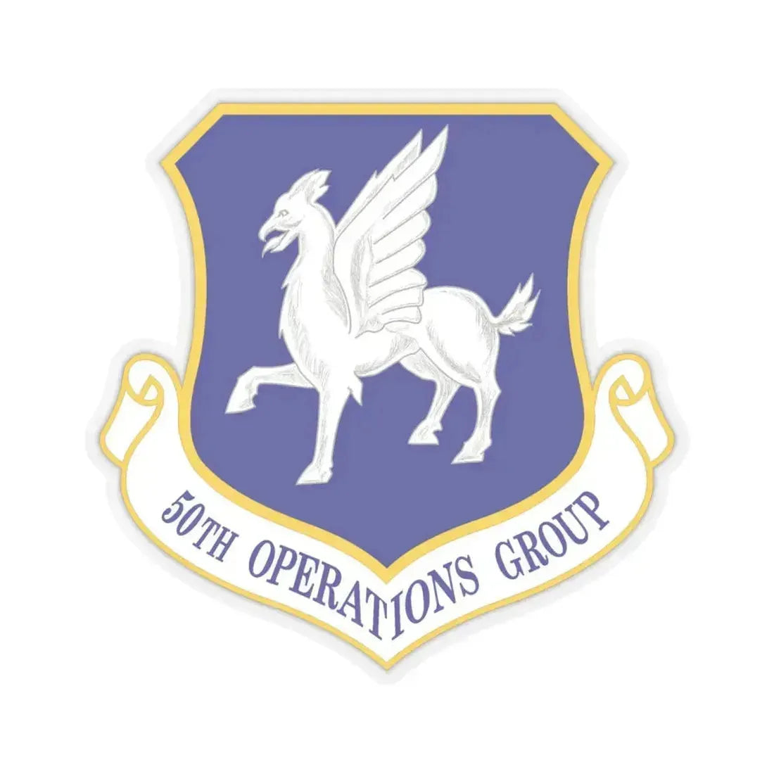 50th Operations Group (U.S. Air Force) STICKER Vinyl Kiss-Cut Decal 6 Inch Transparent - The Sticker Space