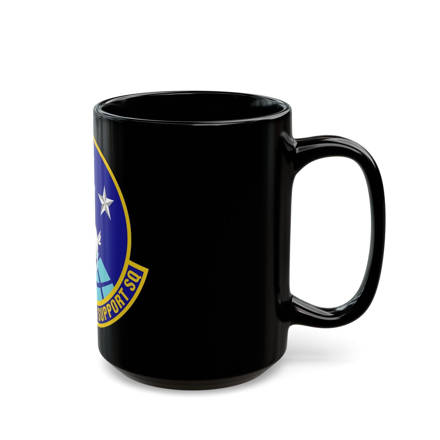 50th Operations Support Squadron (U.S. Air Force) Black Coffee Mug-The Sticker Space
