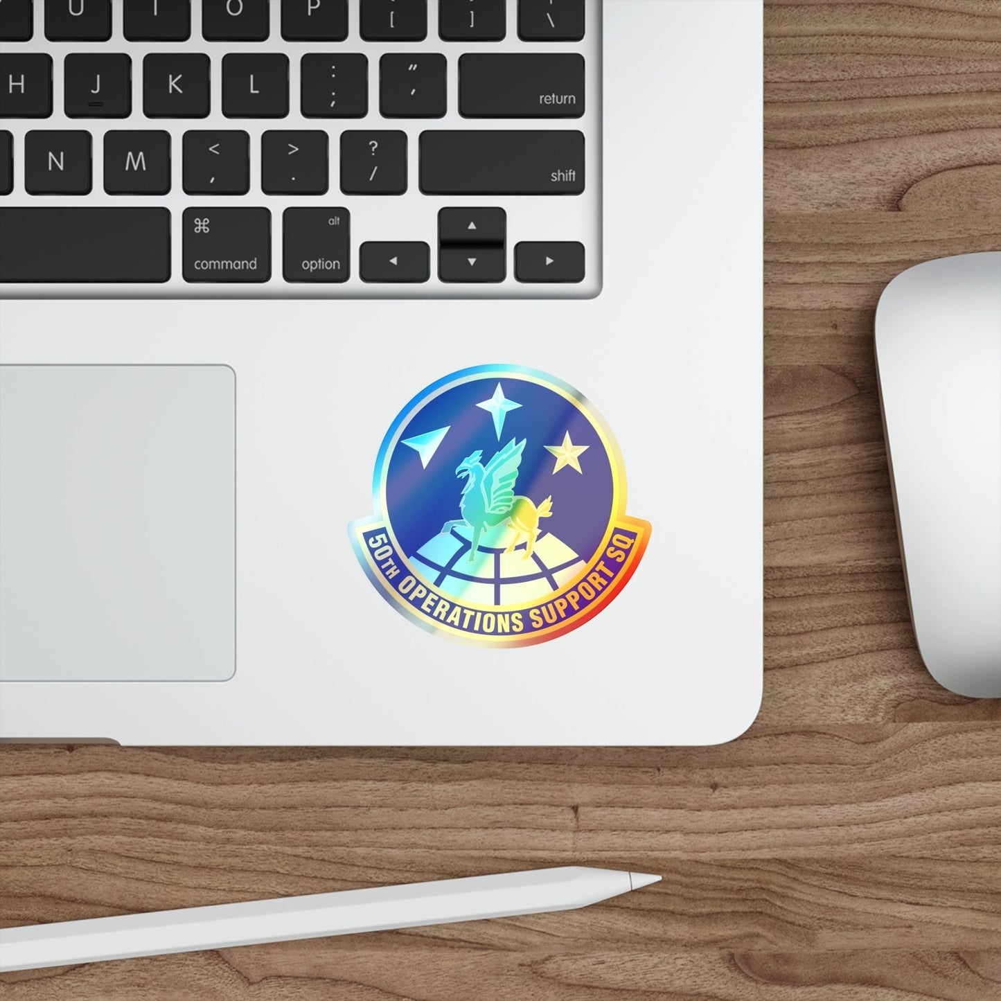 50th Operations Support Squadron (U.S. Air Force) Holographic STICKER Die-Cut Vinyl Decal-The Sticker Space