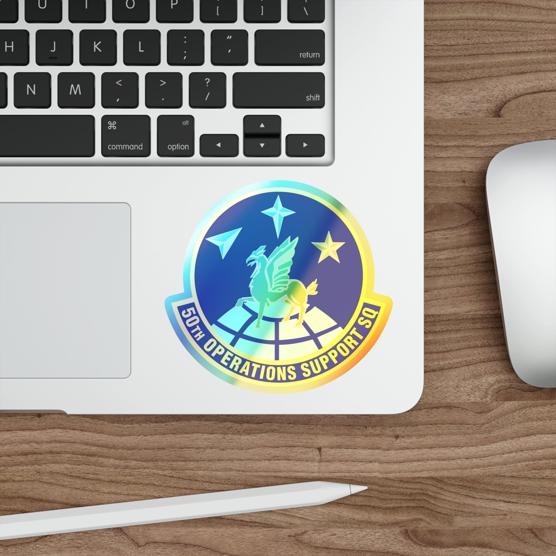 50th Operations Support Squadron (U.S. Air Force) Holographic STICKER Die-Cut Vinyl Decal-The Sticker Space