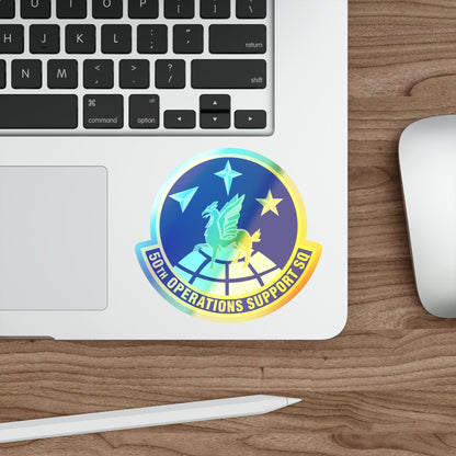 50th Operations Support Squadron (U.S. Air Force) Holographic STICKER Die-Cut Vinyl Decal-The Sticker Space