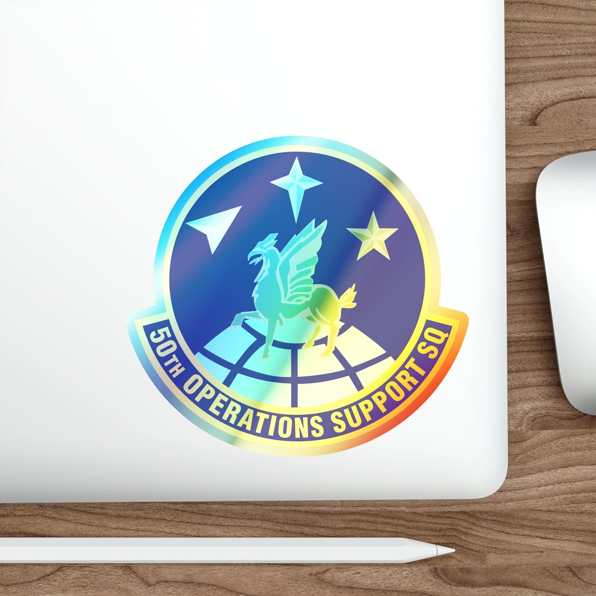 50th Operations Support Squadron (U.S. Air Force) Holographic STICKER Die-Cut Vinyl Decal-The Sticker Space