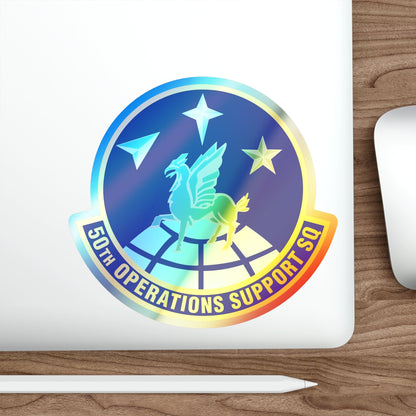 50th Operations Support Squadron (U.S. Air Force) Holographic STICKER Die-Cut Vinyl Decal-The Sticker Space