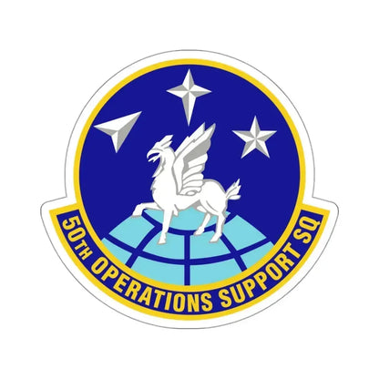 50th Operations Support Squadron (U.S. Air Force) STICKER Vinyl Kiss-Cut Decal 3 Inch White - The Sticker Space