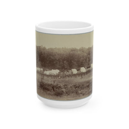 50th Pennsylvania Infantry, Gettysburg, Pa., July, 1865 (U.S. Civil War) White Coffee Mug