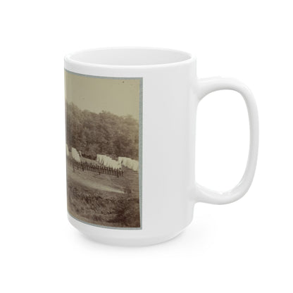 50th Pennsylvania Infantry, Gettysburg, Pa., July, 1865 (U.S. Civil War) White Coffee Mug