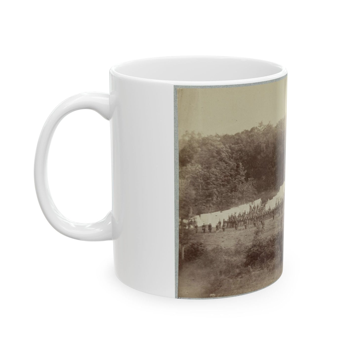 50th Pennsylvania Infantry, Gettysburg, Pa., July, 1865 (U.S. Civil War) White Coffee Mug