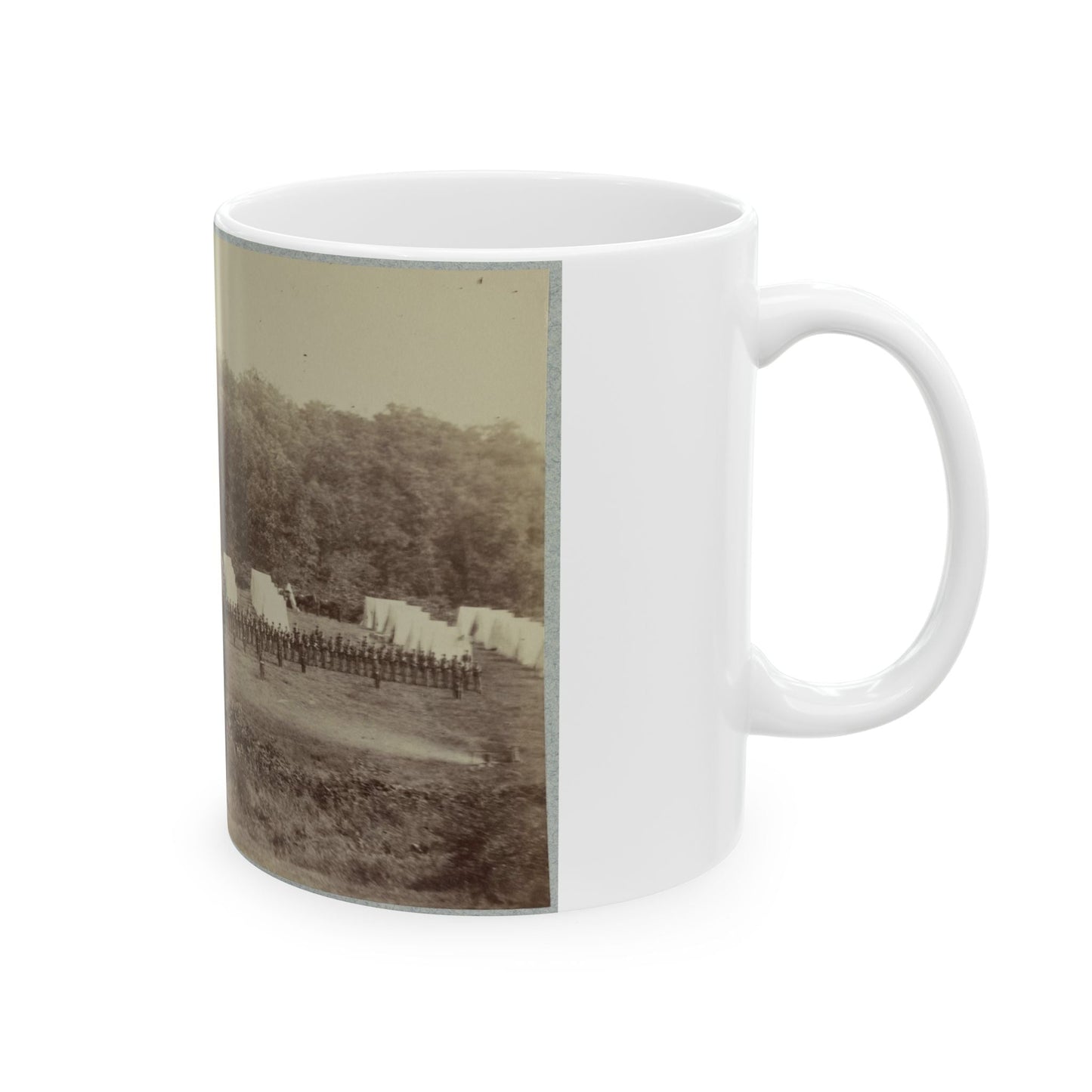 50th Pennsylvania Infantry, Gettysburg, Pa., July, 1865 (U.S. Civil War) White Coffee Mug