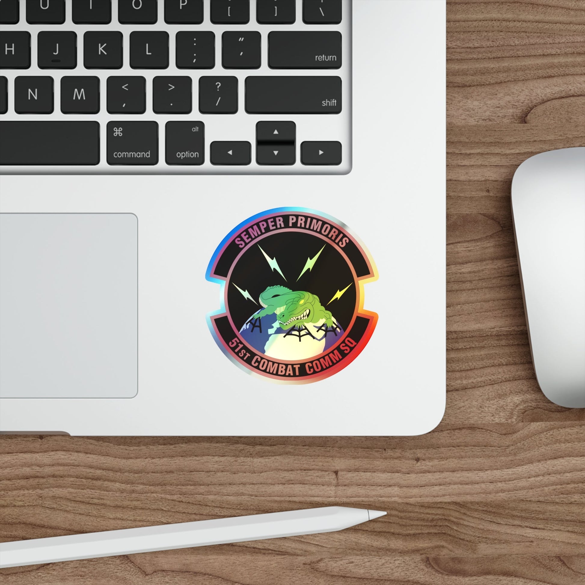 51 Combat Communications Squadron ACC (U.S. Air Force) Holographic STICKER Die-Cut Vinyl Decal-The Sticker Space