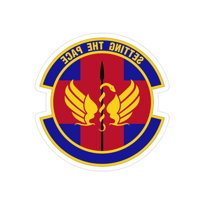 51 Operational Medical Readiness Squadron PACAF (U.S. Air Force) REVERSE PRINT Transparent STICKER-2" × 2"-The Sticker Space