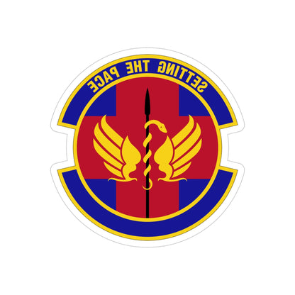 51 Operational Medical Readiness Squadron PACAF (U.S. Air Force) REVERSE PRINT Transparent STICKER-4" × 4"-The Sticker Space