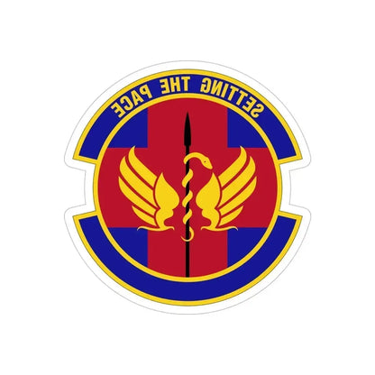 51 Operational Medical Readiness Squadron PACAF (U.S. Air Force) REVERSE PRINT Transparent Die-Cut STICKER 6 Inch Die-Cut Transparent - The Sticker Space