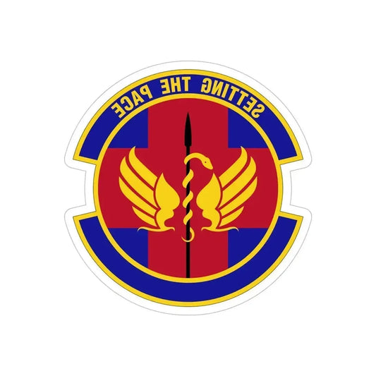 51 Operational Medical Readiness Squadron PACAF (U.S. Air Force) REVERSE PRINT Transparent Die-Cut STICKER 6 Inch Die-Cut Transparent - The Sticker Space