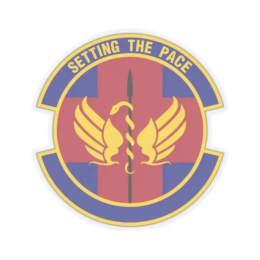 51 Operational Medical Readiness Squadron PACAF (U.S. Air Force) STICKER Vinyl Kiss-Cut Decal 3 Inch Transparent - The Sticker Space