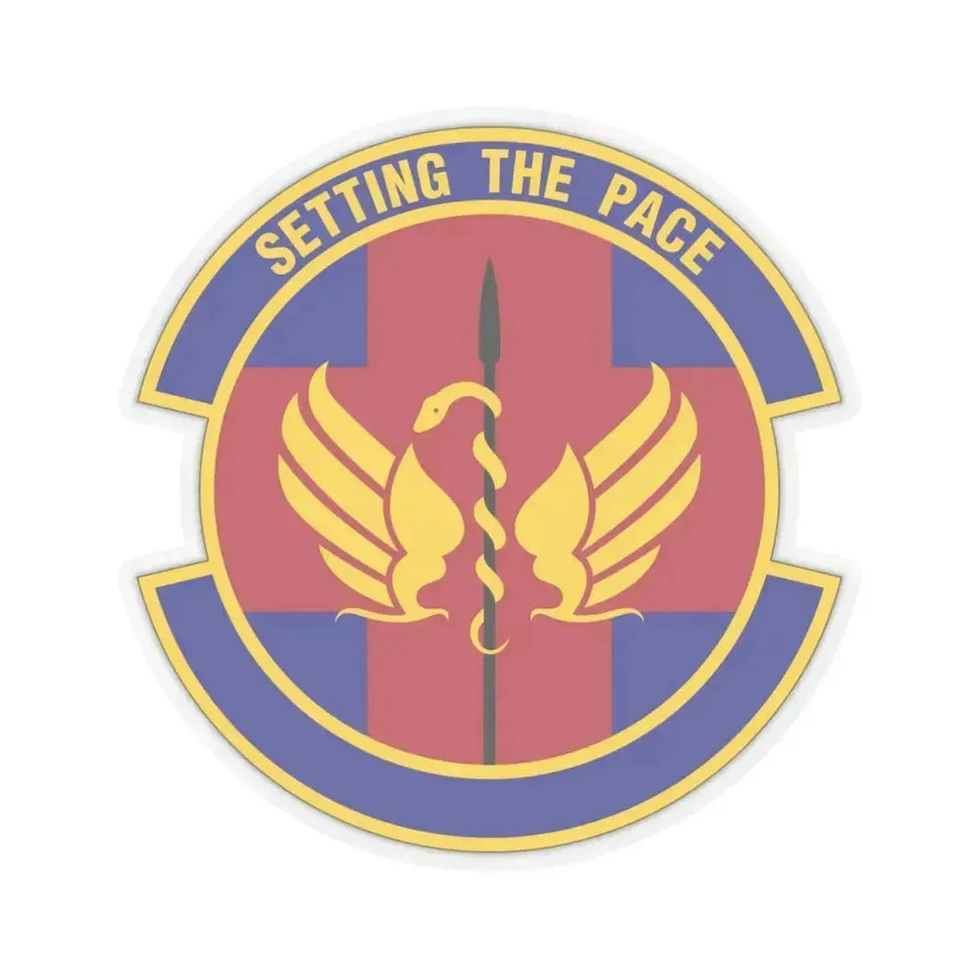 51 Operational Medical Readiness Squadron PACAF (U.S. Air Force) STICKER Vinyl Kiss-Cut Decal 4 Inch Transparent - The Sticker Space