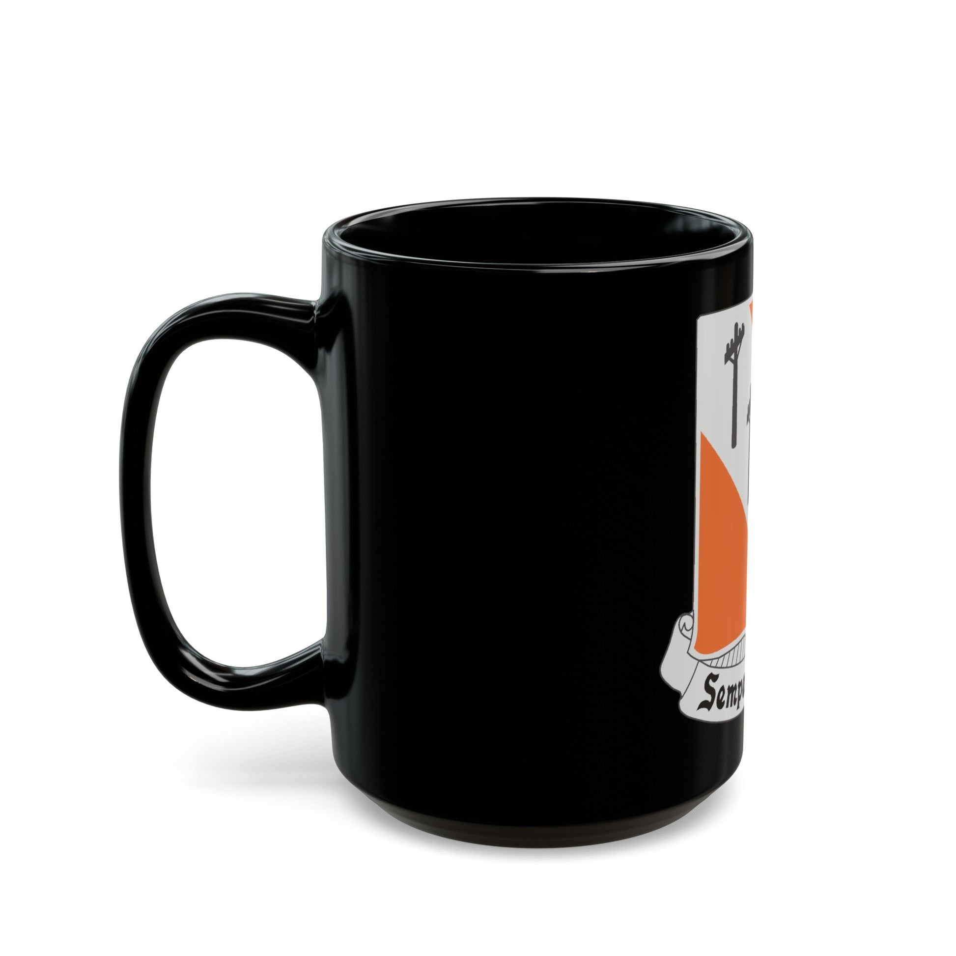 51 Signal Battalion (U.S. Army) Black Coffee Mug-The Sticker Space