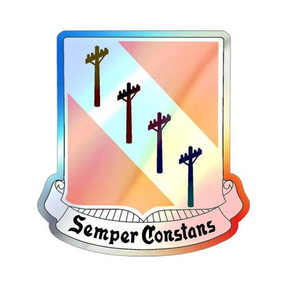 51 Signal Battalion (U.S. Army) Holographic STICKER Die-Cut Vinyl Decal - The Sticker Space