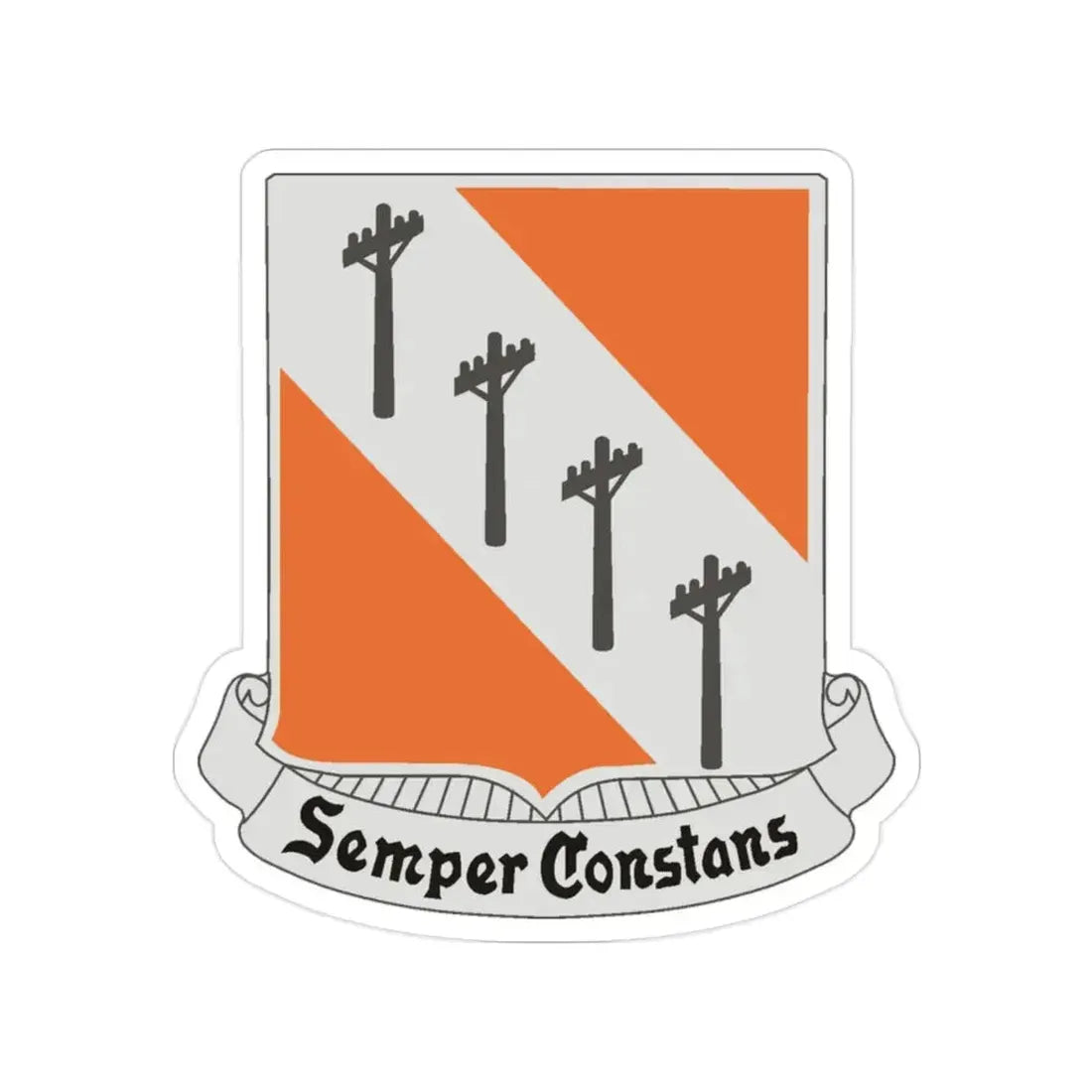 51 Signal Battalion (U.S. Army) Transparent STICKER Die-Cut Vinyl Decal 2 Inch - The Sticker Space