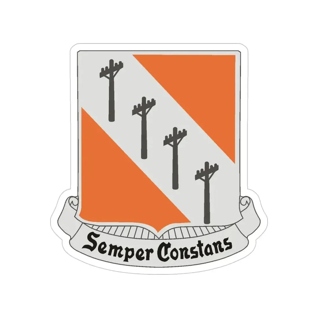 51 Signal Battalion (U.S. Army) Transparent STICKER Die-Cut Vinyl Decal 5 Inch - The Sticker Space