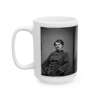 Portrait Of Brig. Gen. Samuel D. Sturgis, Officer Of The Federal Army (U.S. Civil War) White Coffee Mug