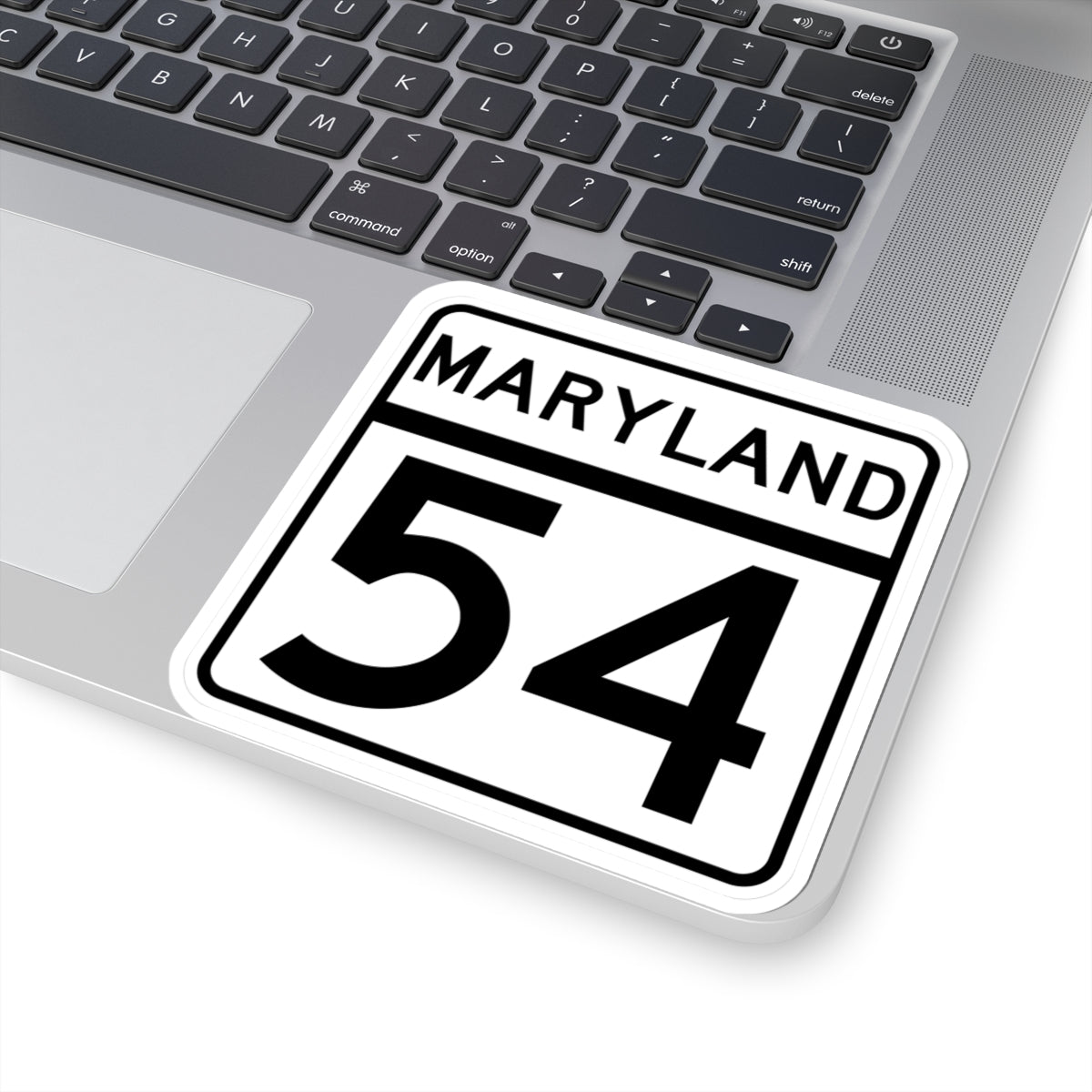 MD Route 54 (Maryland) (Road Sign) STICKER Vinyl Kiss-Cut Decal