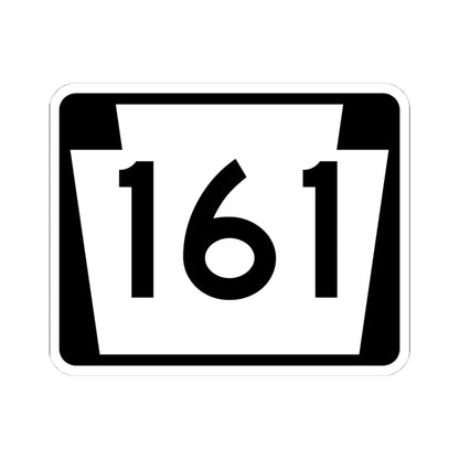 PA-161 (Pennsylvania) (Road Sign) STICKER Vinyl Kiss-Cut Decal