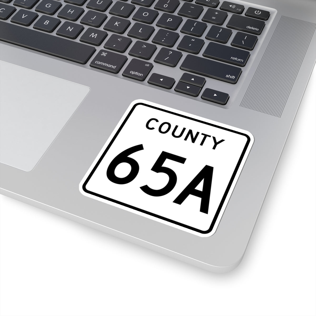 County 65A square (Minnesota) (Road Sign) STICKER Vinyl Kiss-Cut Decal