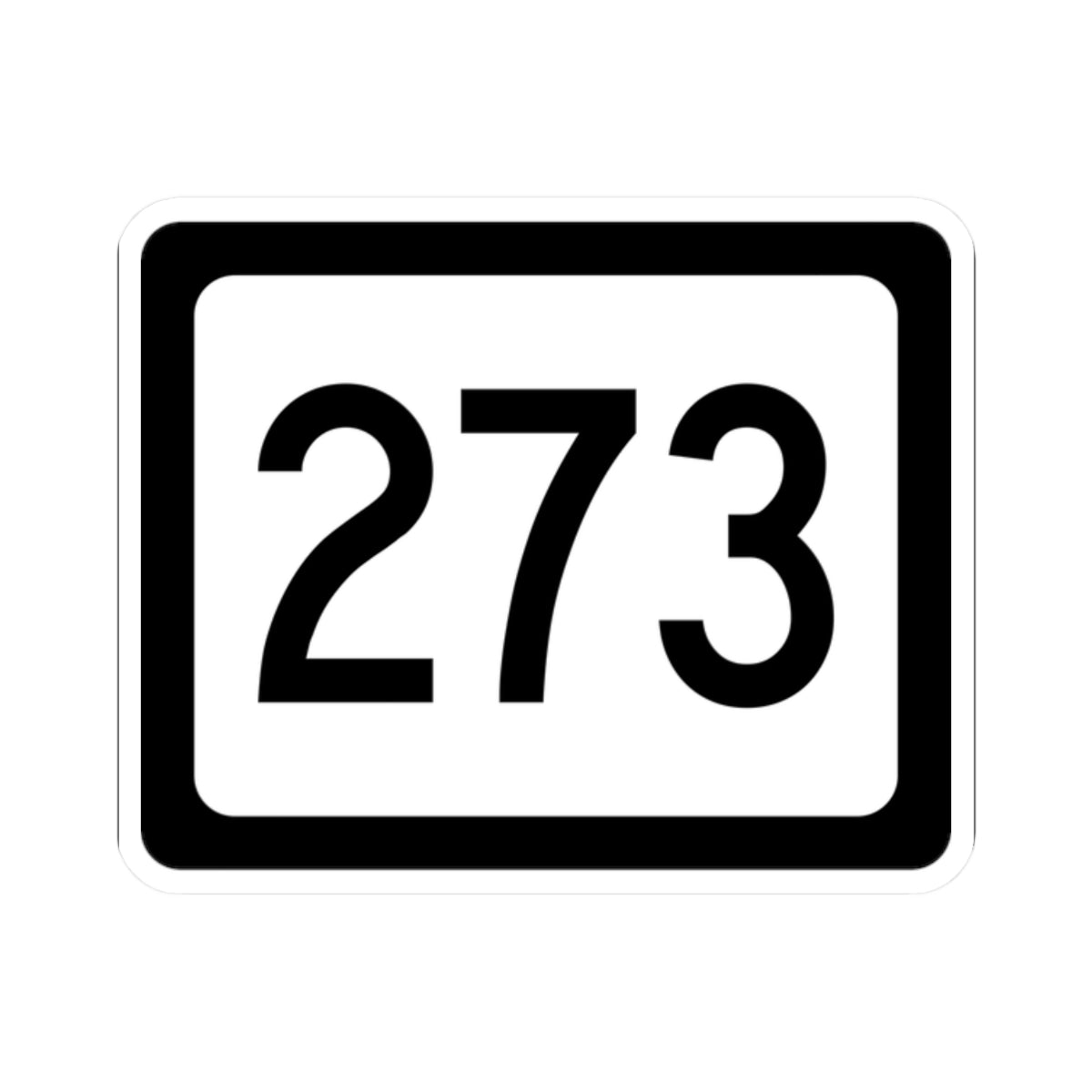 WV-273 (Virginia) (Road Sign) STICKER Vinyl Kiss-Cut Decal
