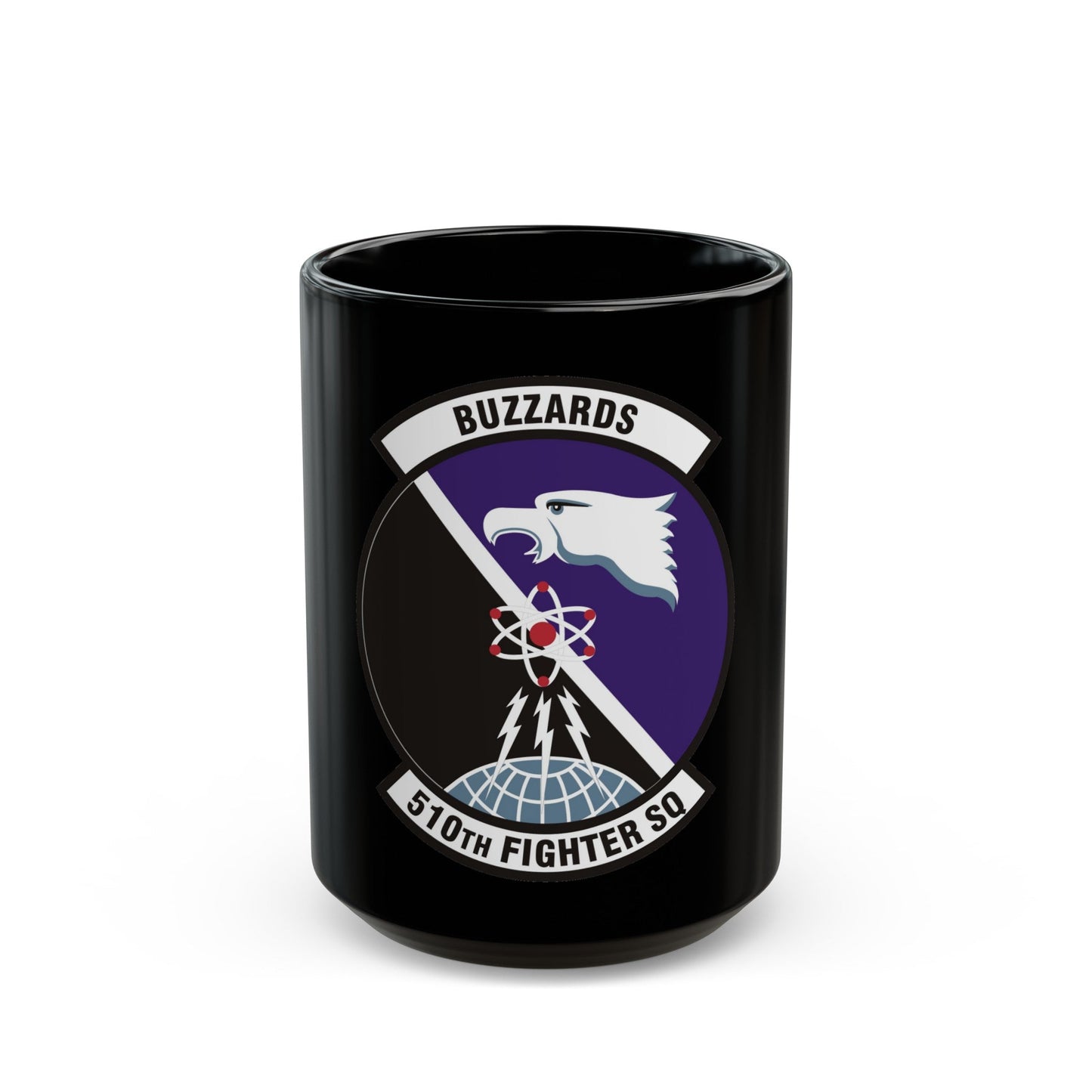 510th Fighter Squadron (U.S. Air Force) Black Coffee Mug-15oz-The Sticker Space