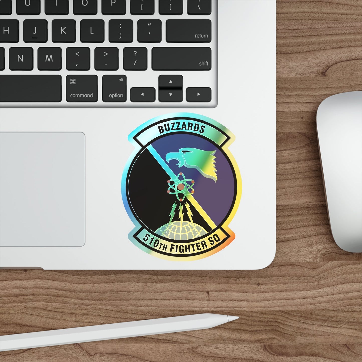 510th Fighter Squadron (U.S. Air Force) Holographic STICKER Die-Cut Vinyl Decal-The Sticker Space