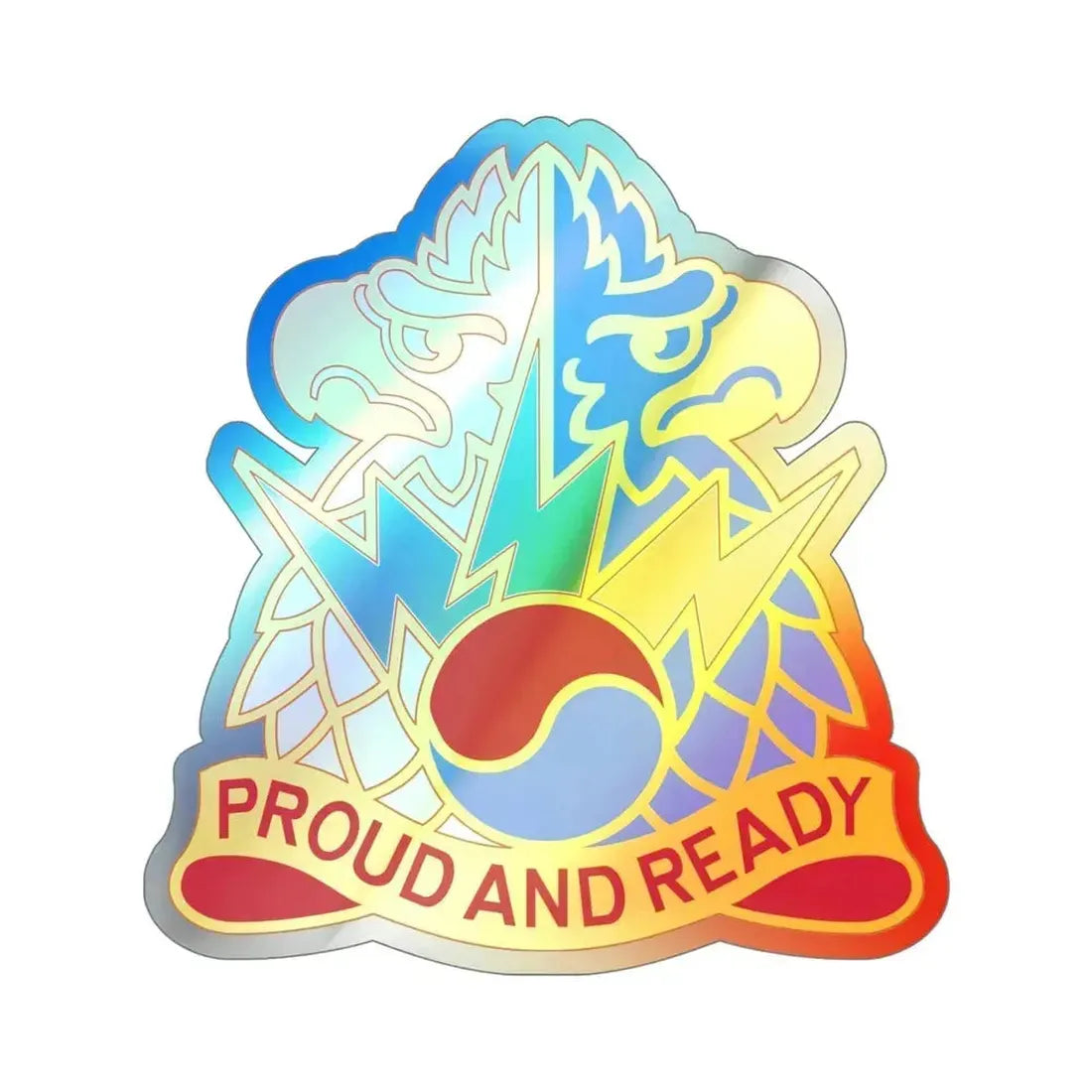 511 Military Intelligence Battalion (U.S. Army) Holographic STICKER Die-Cut Vinyl Decal 5 Inch Holographic - The Sticker Space