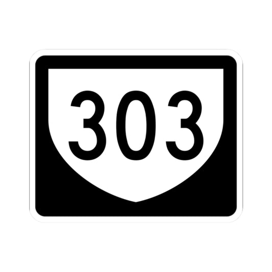 PR urban primary 303 (Puerto Rico) (Road Sign) STICKER Vinyl Kiss-Cut Decal