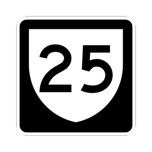 PR urban primary 25 (Puerto Rico) (Road Sign) STICKER Vinyl Kiss-Cut Decal