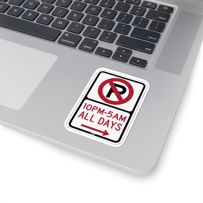 PBOT Road sign P1190R (Oregon) (Road Sign) STICKER Vinyl Kiss-Cut Decal