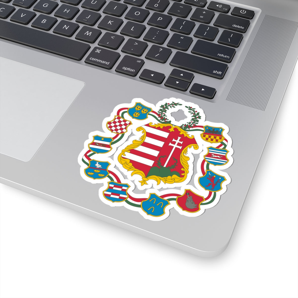 Great coat of arms of Hungary (1849) - STICKER Vinyl Kiss-Cut Decal