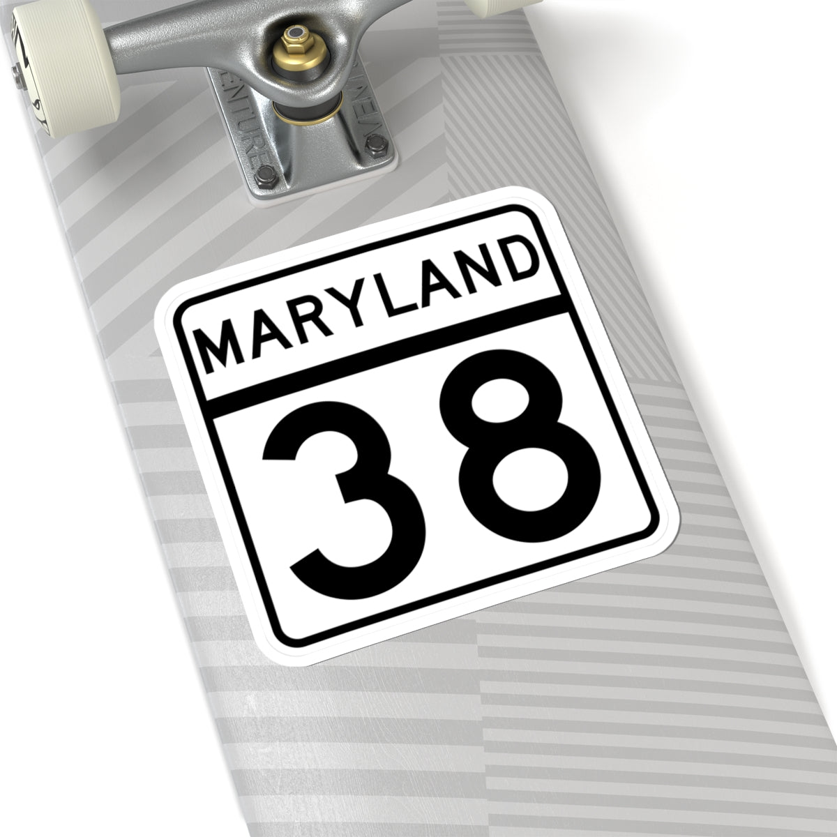 MD Route 38 (Maryland) (Road Sign) STICKER Vinyl Kiss-Cut Decal