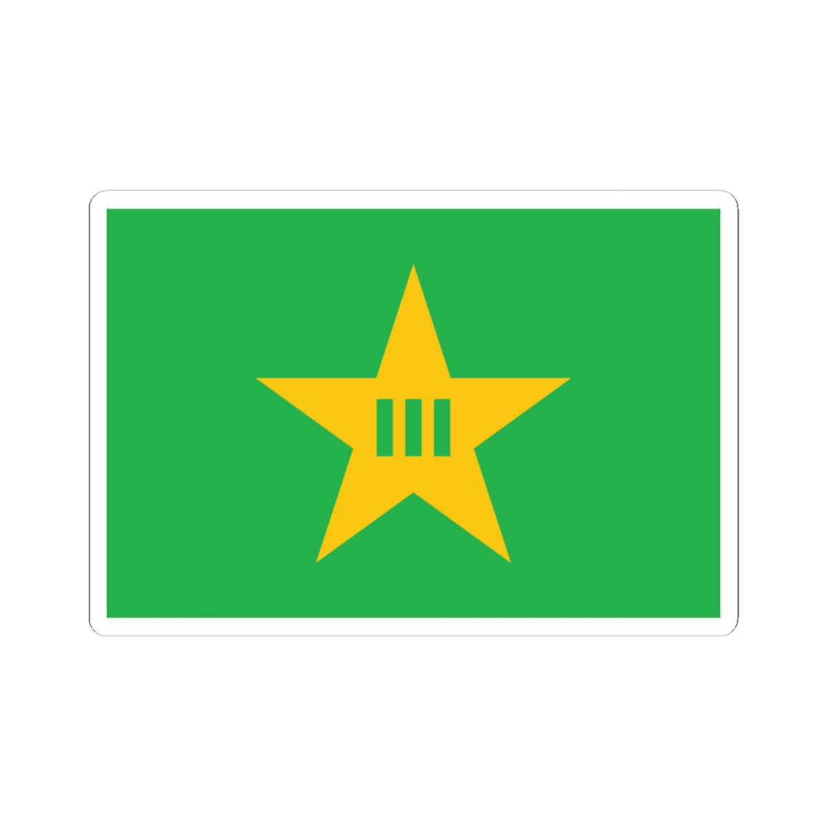 Flag of Okawa Kochi (Japan) STICKER Vinyl Kiss-Cut Decal