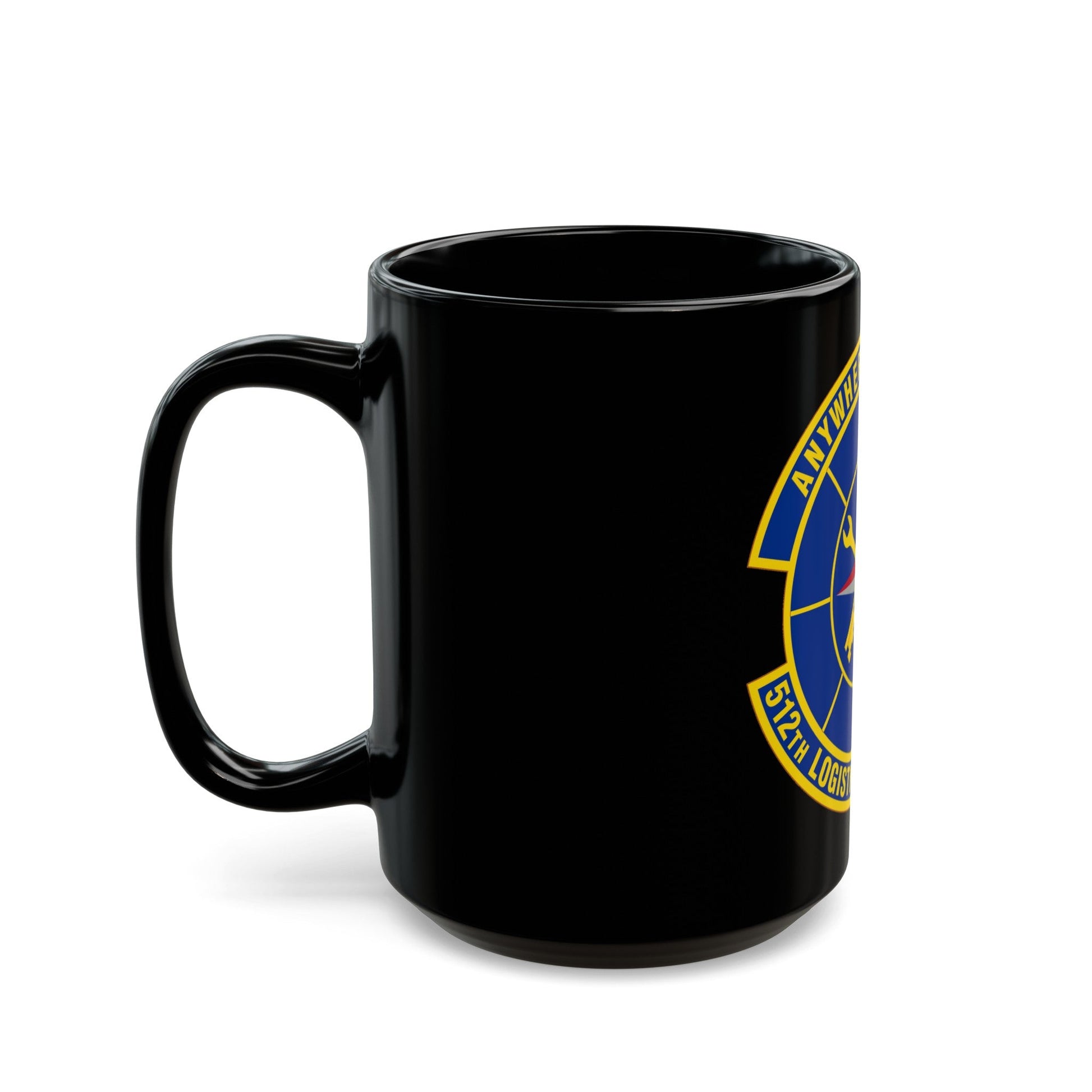 512 Logistics Readiness Squadron AFRC (U.S. Air Force) Black Coffee Mug-The Sticker Space