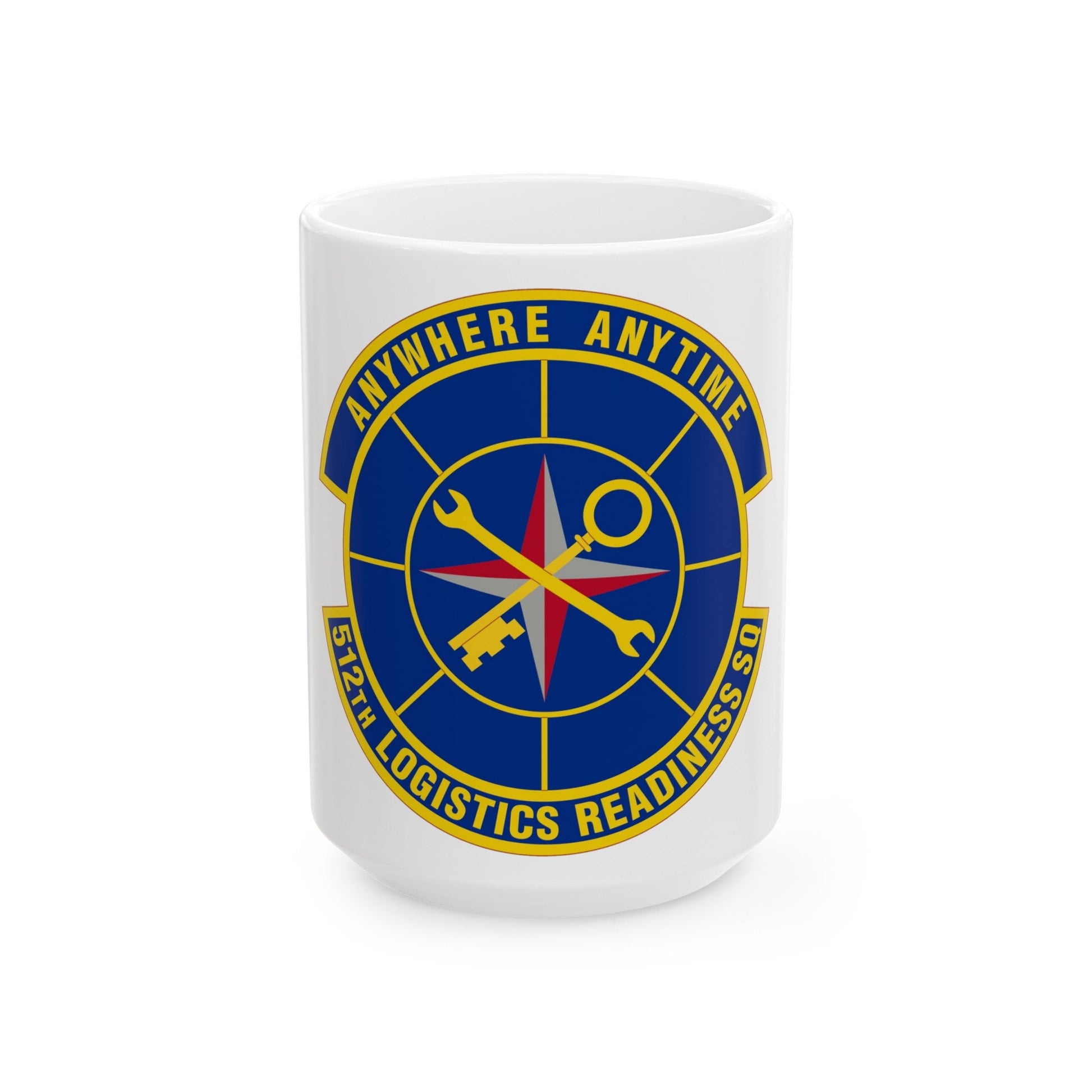 512 Logistics Readiness Squadron AFRC (U.S. Air Force) White Coffee Mug-15oz-The Sticker Space