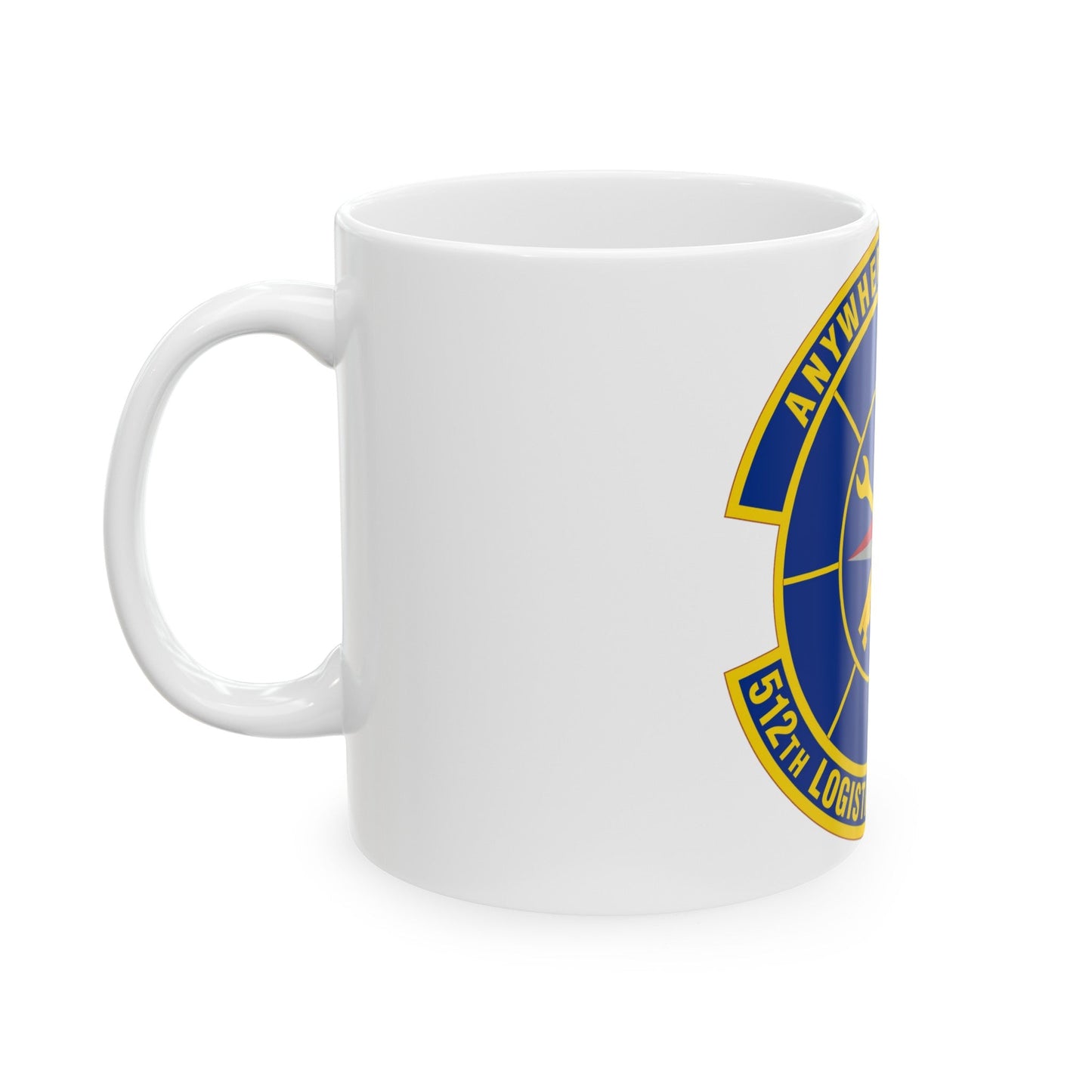 512 Logistics Readiness Squadron AFRC (U.S. Air Force) White Coffee Mug-The Sticker Space