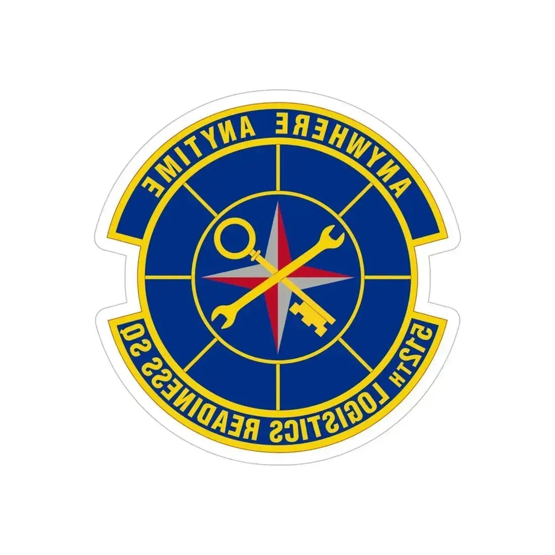 Afrcc Sticker 512 Logistics Readiness Squadron AFRC (U.S. Air Force) REVERSE PRINT ...