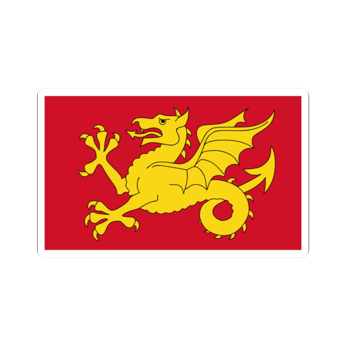 Flag of Wessex (England) STICKER Vinyl Kiss-Cut Decal