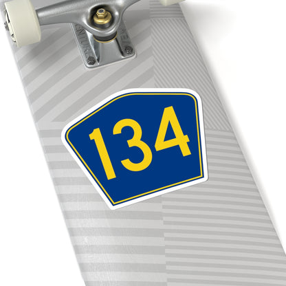 PR secondary 134 (Puerto Rico) (Road Sign) STICKER Vinyl Kiss-Cut Decal