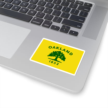 Flag of Oakland, California - STICKER Vinyl Kiss-Cut Decal