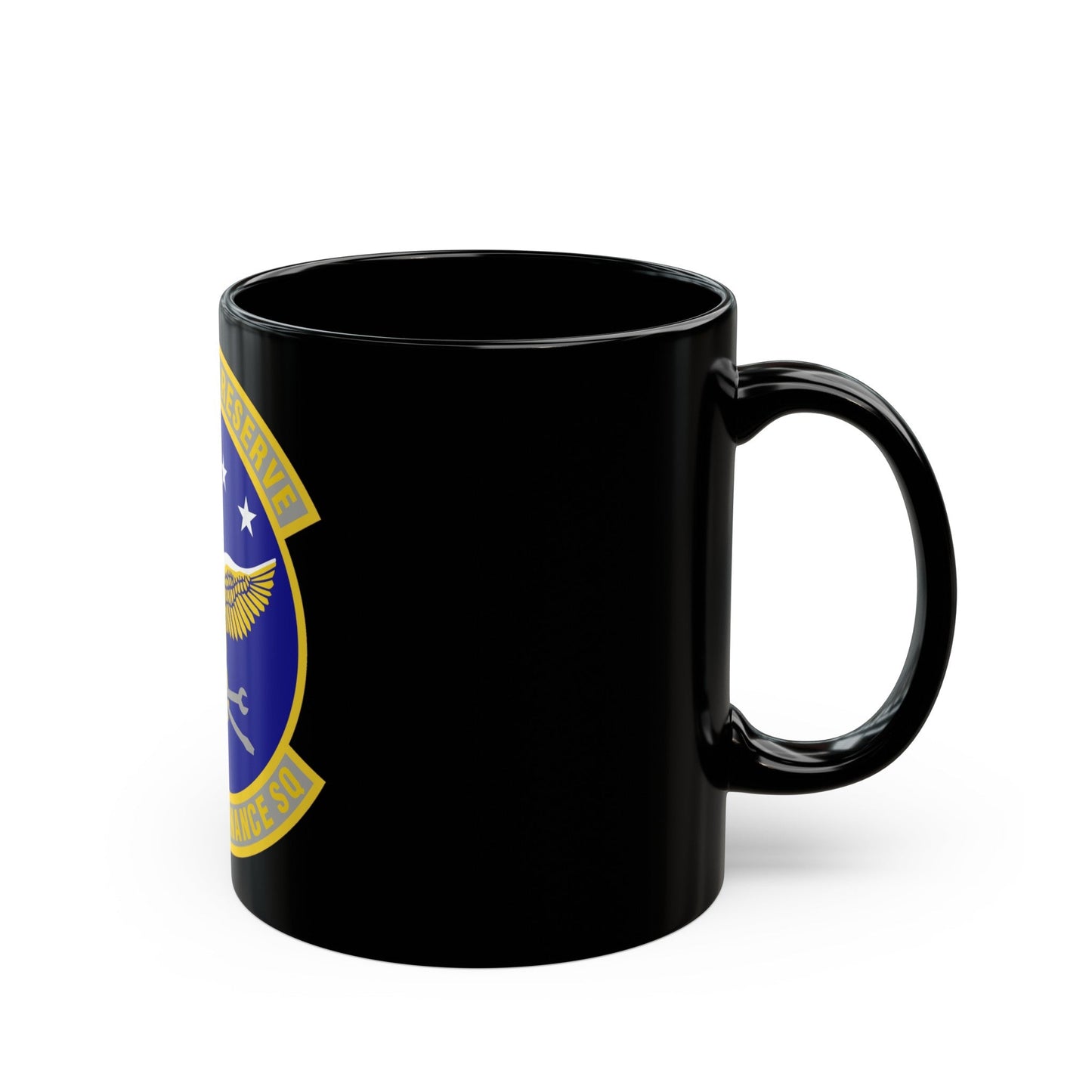 512th Maintenance Squadron (U.S. Air Force) Black Coffee Mug-The Sticker Space