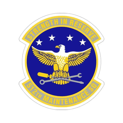 512th Maintenance Squadron (U.S. Air Force) STICKER Vinyl Die-Cut Decal 3 Inch - The Sticker Space