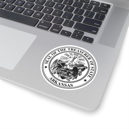 Arkansas Treasurer Seal - STICKER Vinyl Kiss-Cut Decal