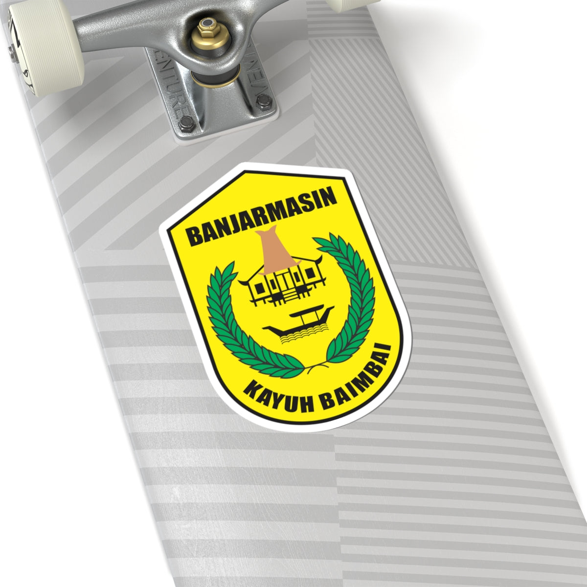 Banjarmasin Logo (Indonesia) (Coat of Arms) STICKER Vinyl Kiss-Cut Decal