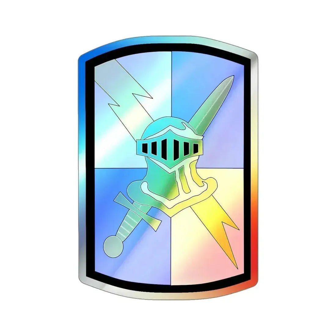 513th Military Intelligence Brigade (U.S. Army) Holographic STICKER Die-Cut Vinyl Decal 6 Inch Holographic - The Sticker Space