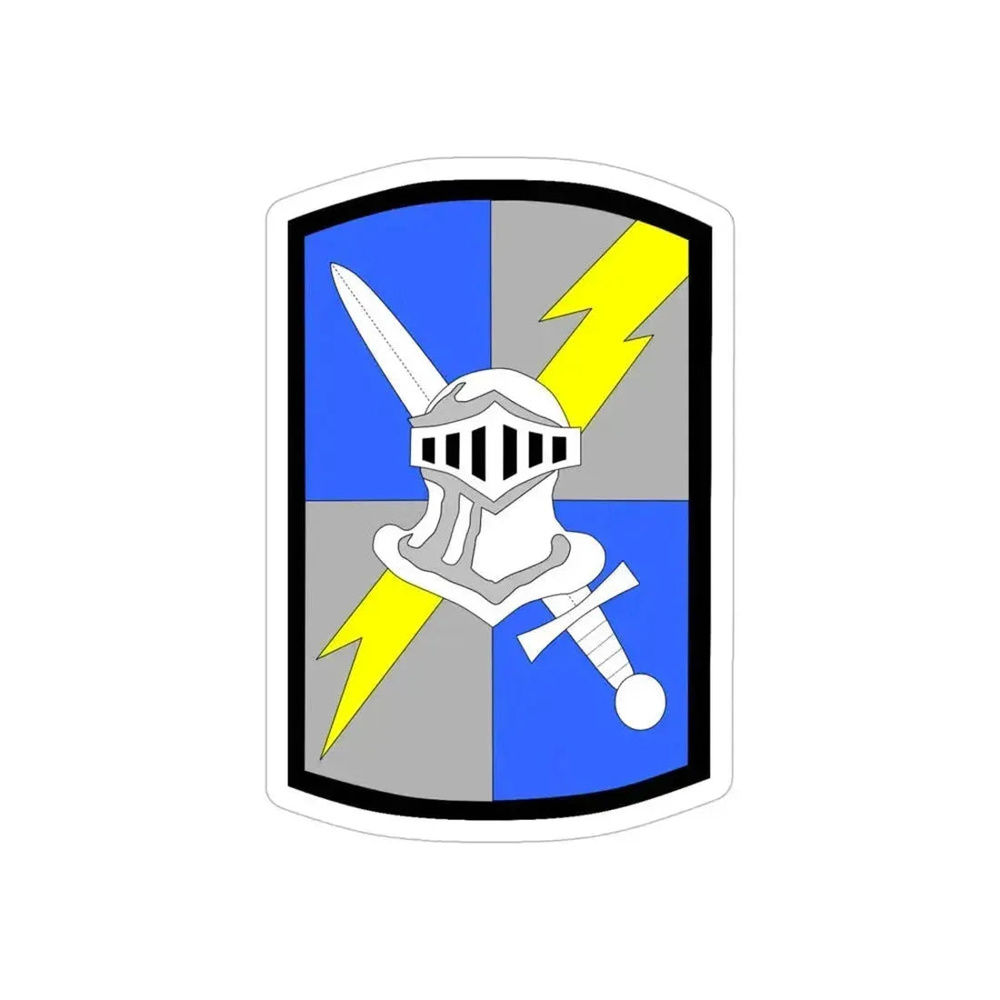 513th Military Intelligence Brigade (U.S. Army) REVERSE PRINT Transparent Die-Cut STICKER 2 Inch Die-Cut Transparent - The Sticker Space